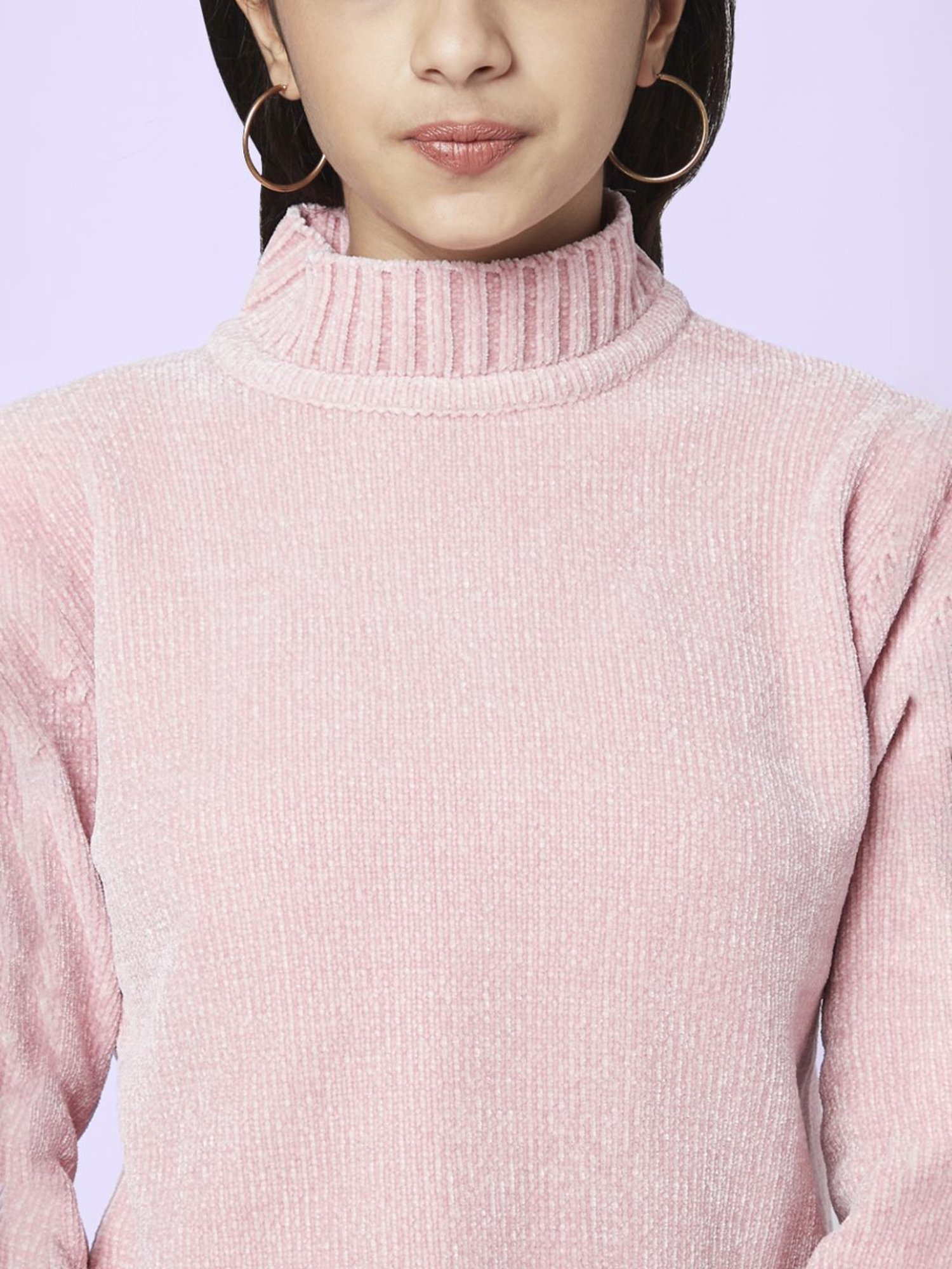 Coolsters by Pantaloons Kids Pink Printed Full Sleeves Sweater