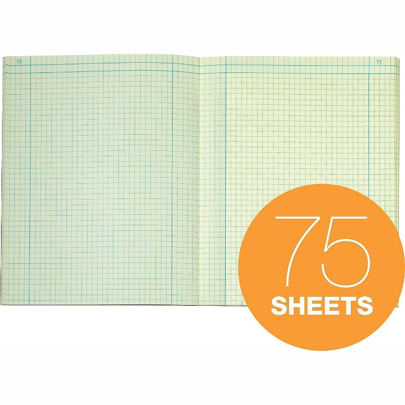 Tops Computation Notebk 156 Pgs/78 Shts 11-3/4"x9-1/4" RD Cover 35126