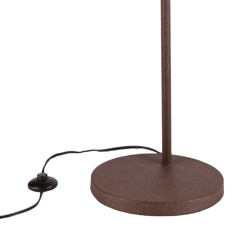 63" Conor Caged Bell Floor Lamp Rustic Brown (Includes CFL Light Bulb) - Aiden Lane