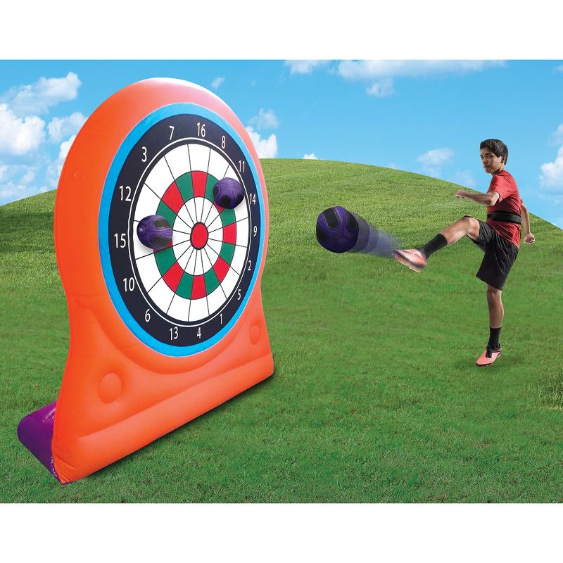 Magic Time International Inflatable Self Sticking Dart Board Soccer Target Game