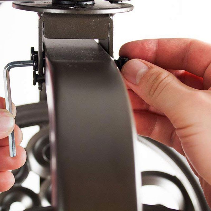 Liberty Garden LBG-710 Navigator Wall-Mounted 360 Degree Rotating Garden Hose Reel, Bronze, Holds 125-Feet of 5/8 Inch Hose