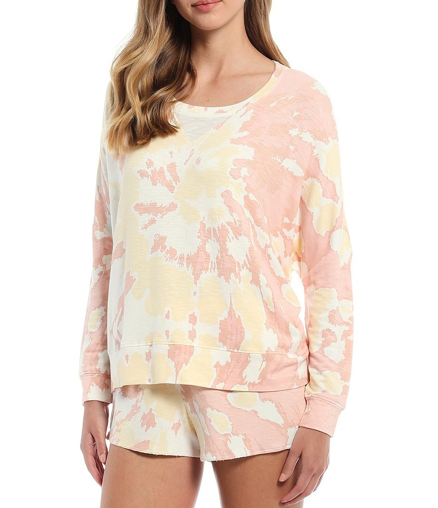 Donna Karan Abstract Print Knit Sleep Pants