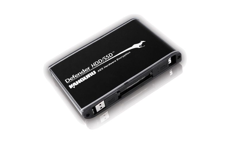 Kanguru Defender SSD Hardware Encrypted Secure USB3.0 External Solid State Drive, 480G