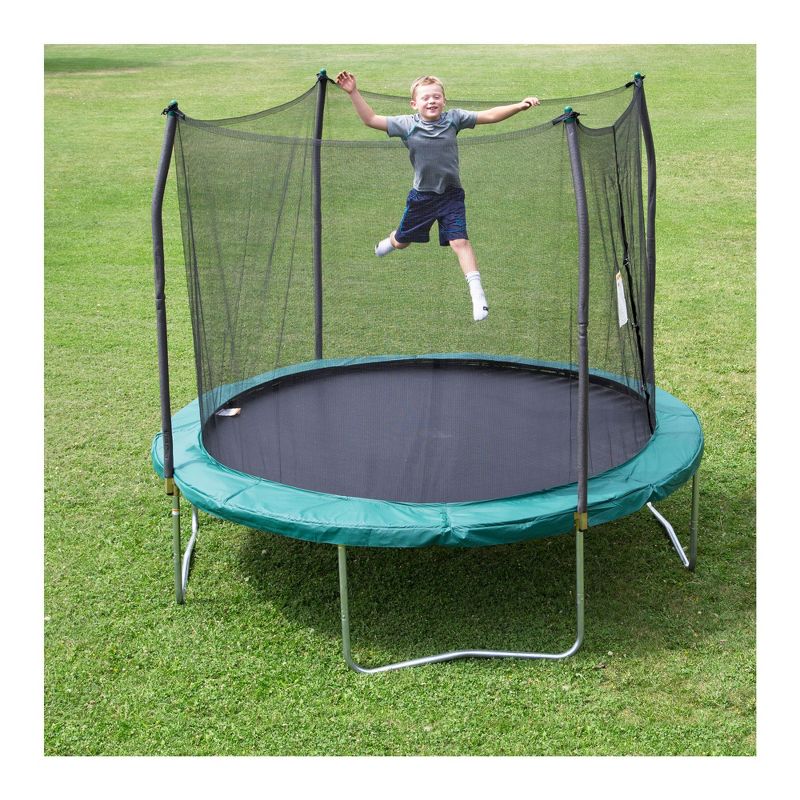 Skywalker Trampolines SWTC100G 10-Inch Round Trampoline with Enclosure, Green