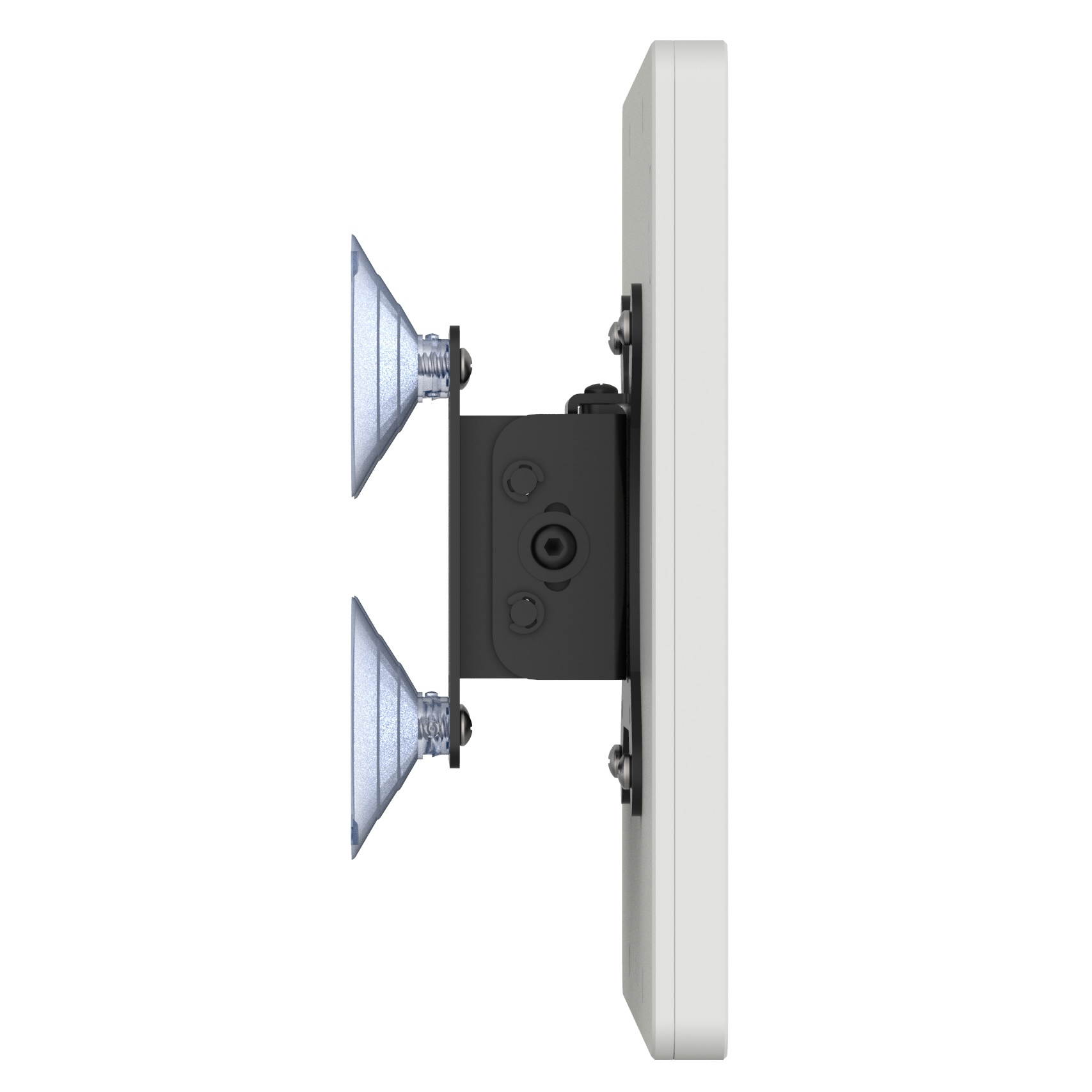 VidaMount Light Grey Home Button Covered Enclosure and Tilting Removable Glass Mount [Bundle] compatible with iPad 9.7 (5th / 6th Gen), Pro 9.7", Air 1/2