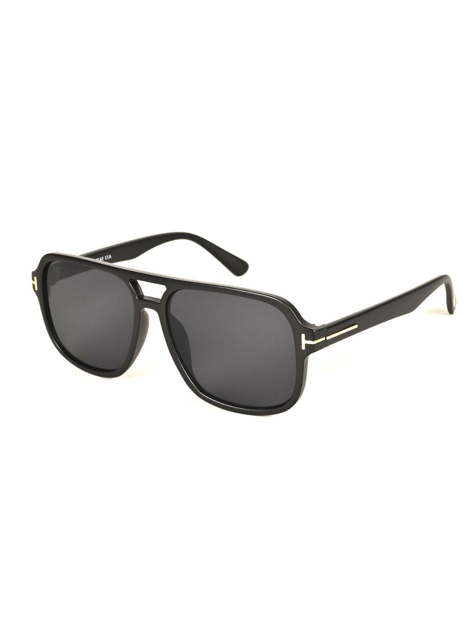 Voyage Black Wayfarer UV Protection Unisex Sunglasses