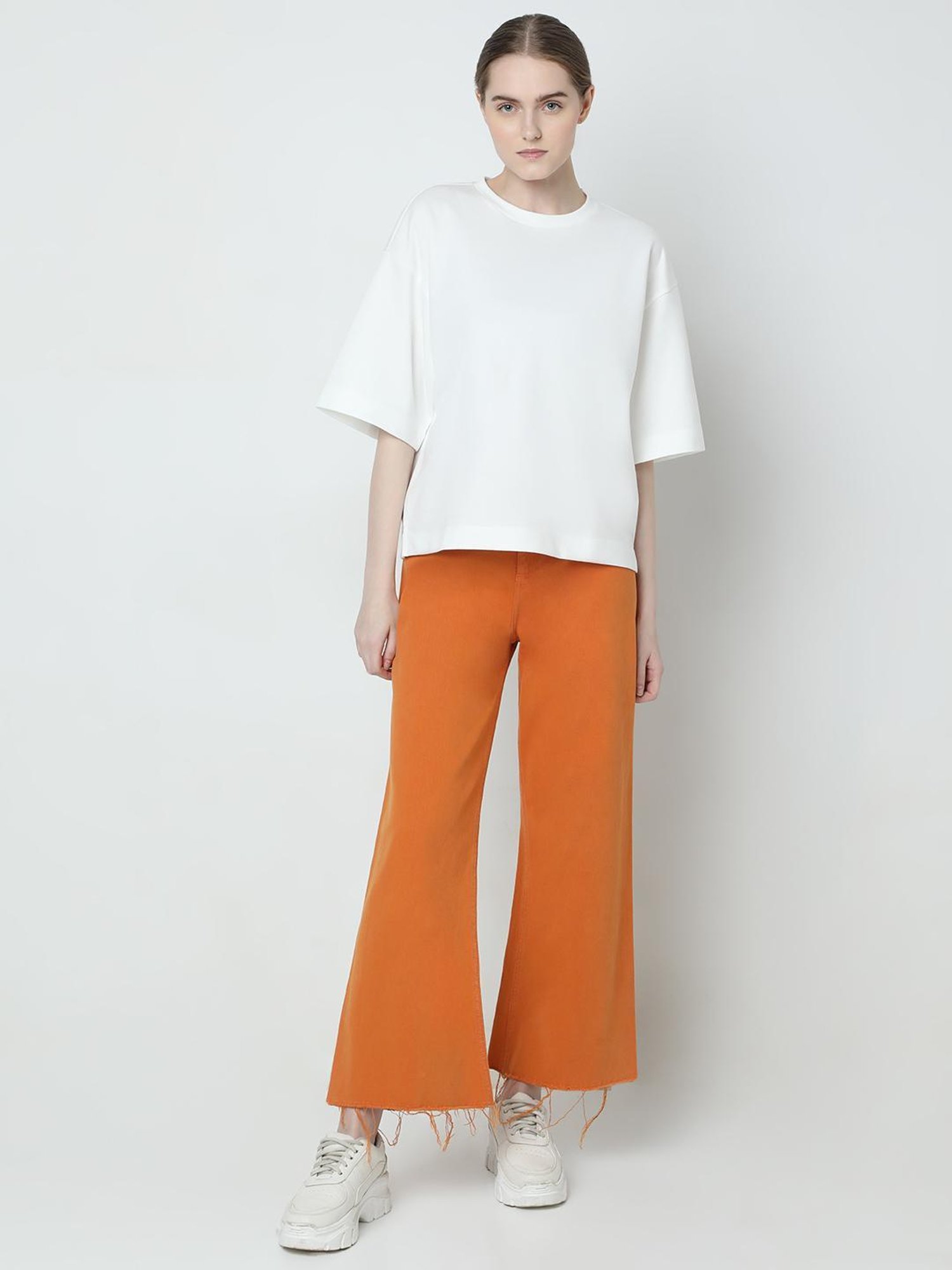 Vero Moda White Relaxed Fit T-Shirt