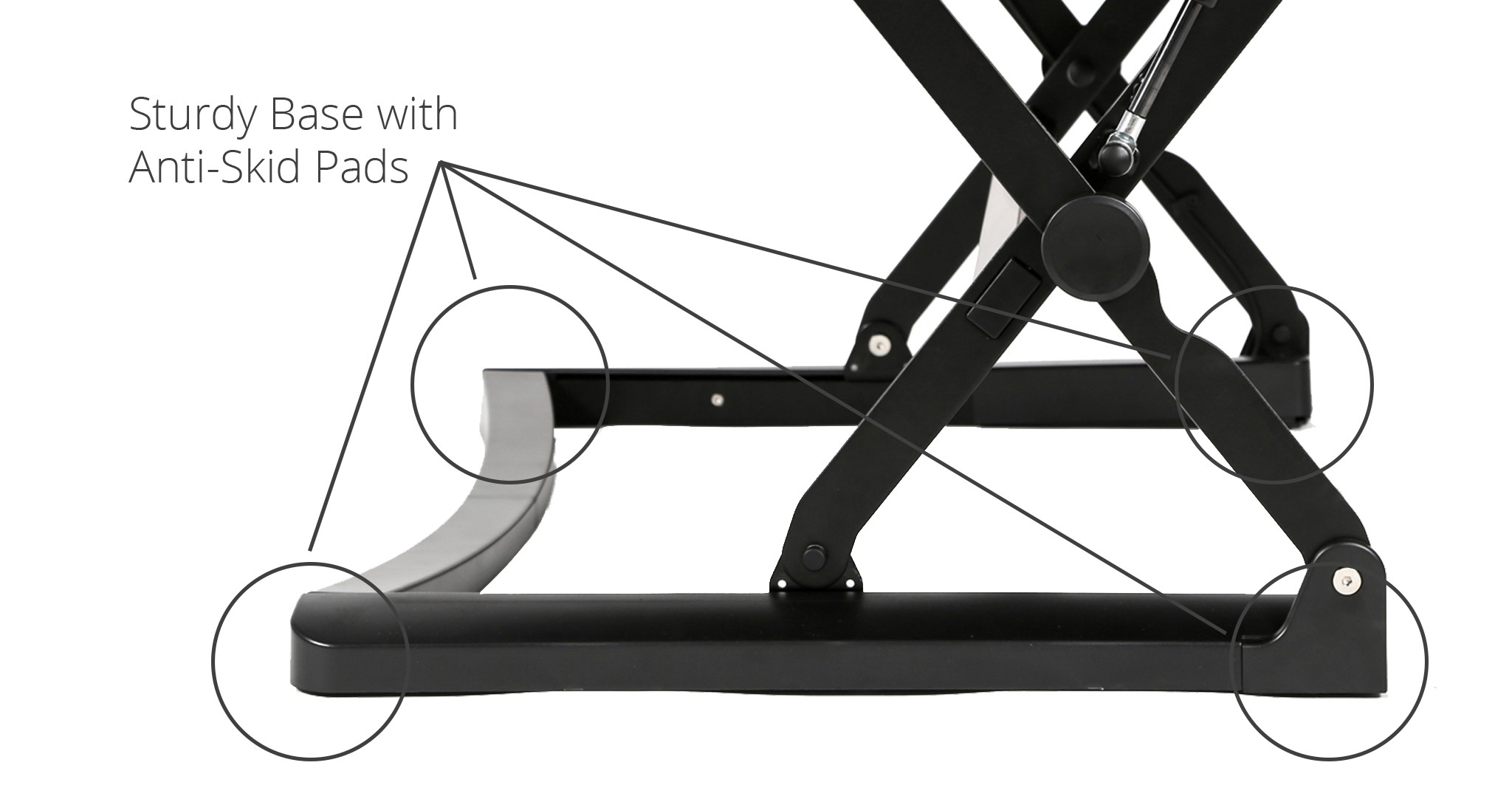 TygerClaw Ergonomic Sit-Stand Desktop Workstation Stand