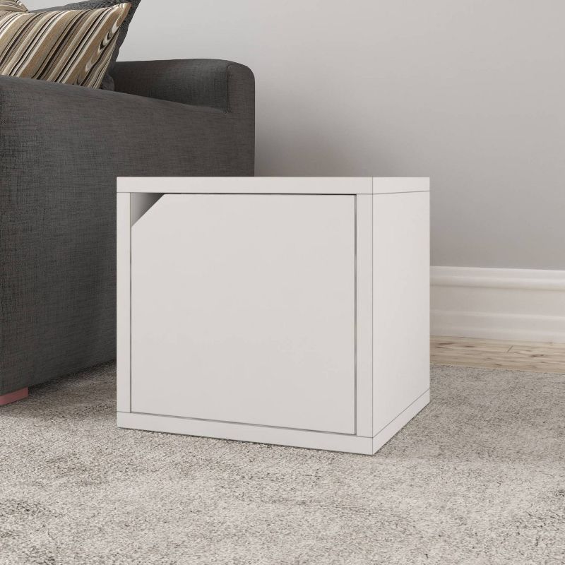 IRIS Tachi Series Modular Wood Stacking Storage Drawer Box Cabinet Cube, Gray