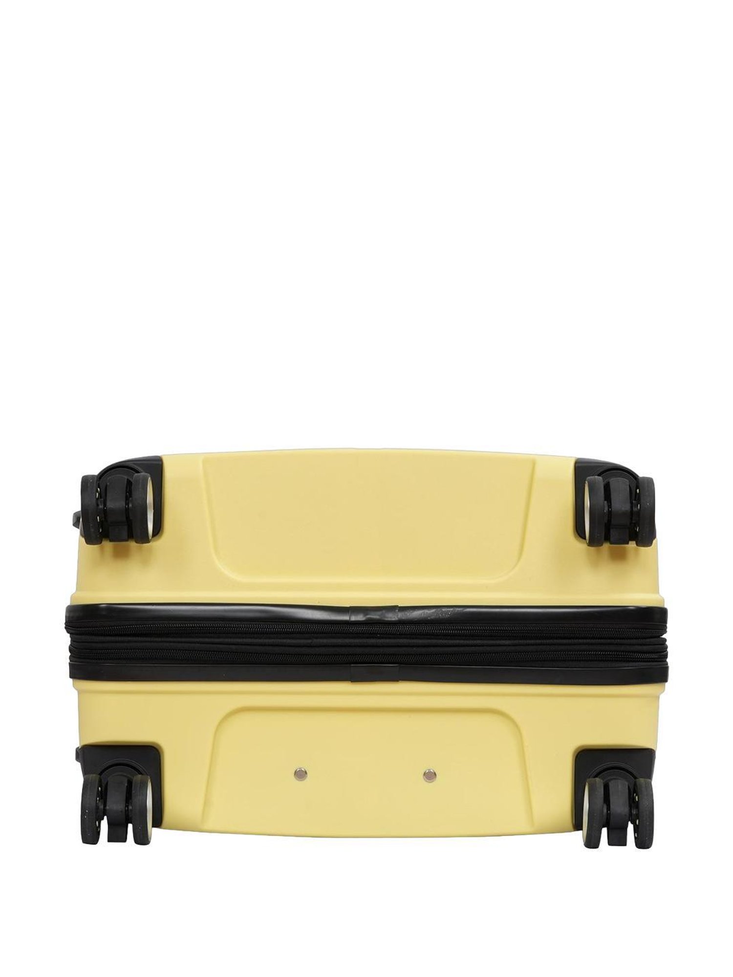 The Vertical Stellar Yellow Wheels 8 Large Hard Cabin Trolley Bag