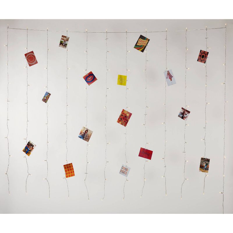 LED Plug-in Curtain String Lights Clear - Room Essentials™