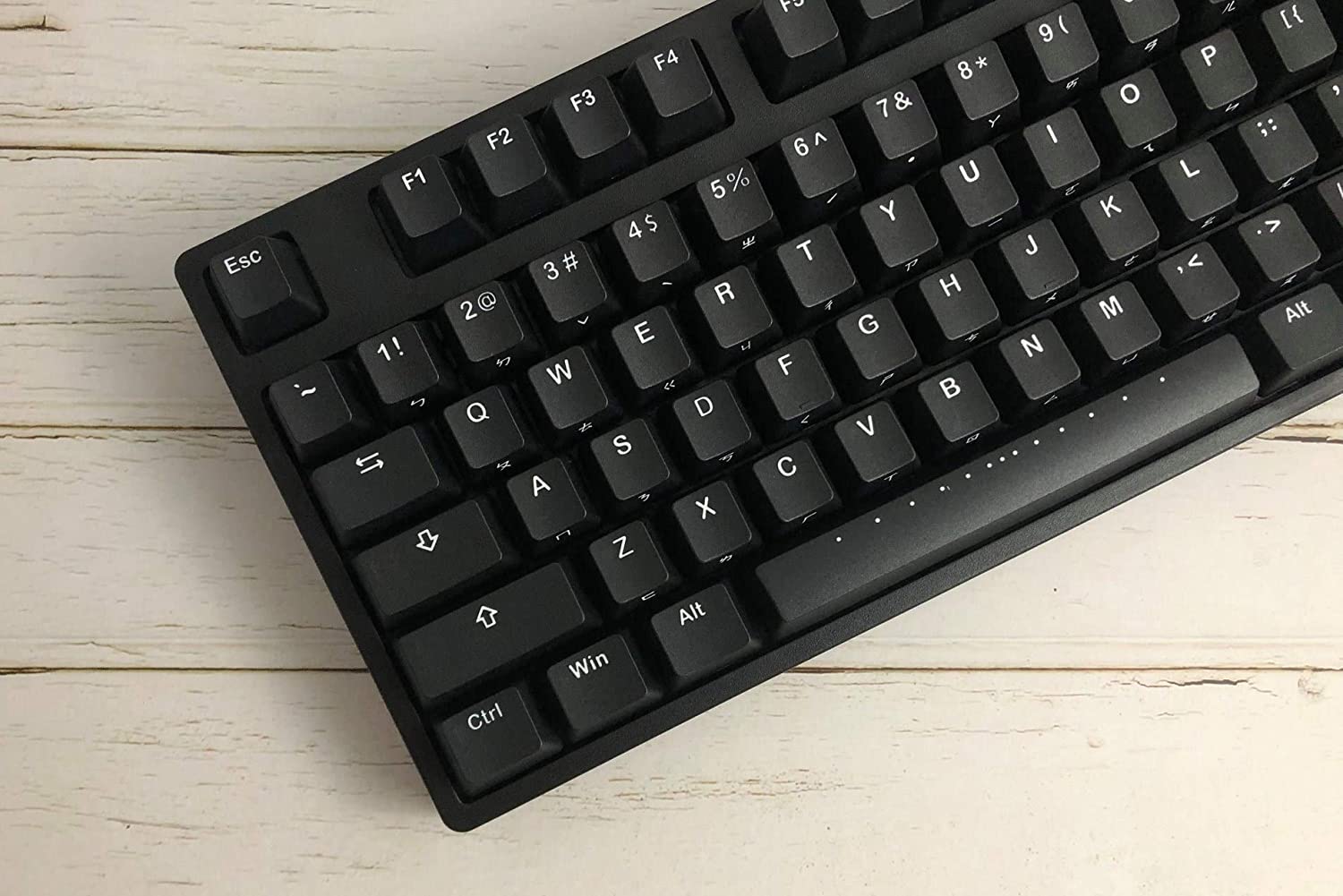 iKBC CD108 v2 Mechanical Keyboard with Cherry MX Clear Switch for Windows and Mac, Full Size Ergonomic Keyboard with PBT Double Shot Keycaps for Desktop and Laptop, 108-Key, Black, ANSI/US