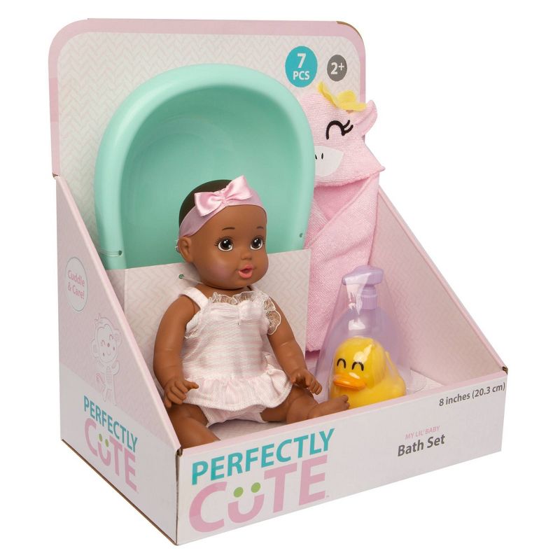 Perfectly Cute 8" My Lil' Baby Bath Set - Brown Eyes