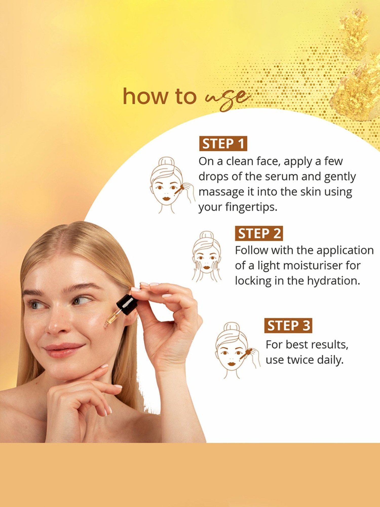 Globus Naturals Radiance Gold Face Serum - 50 ml