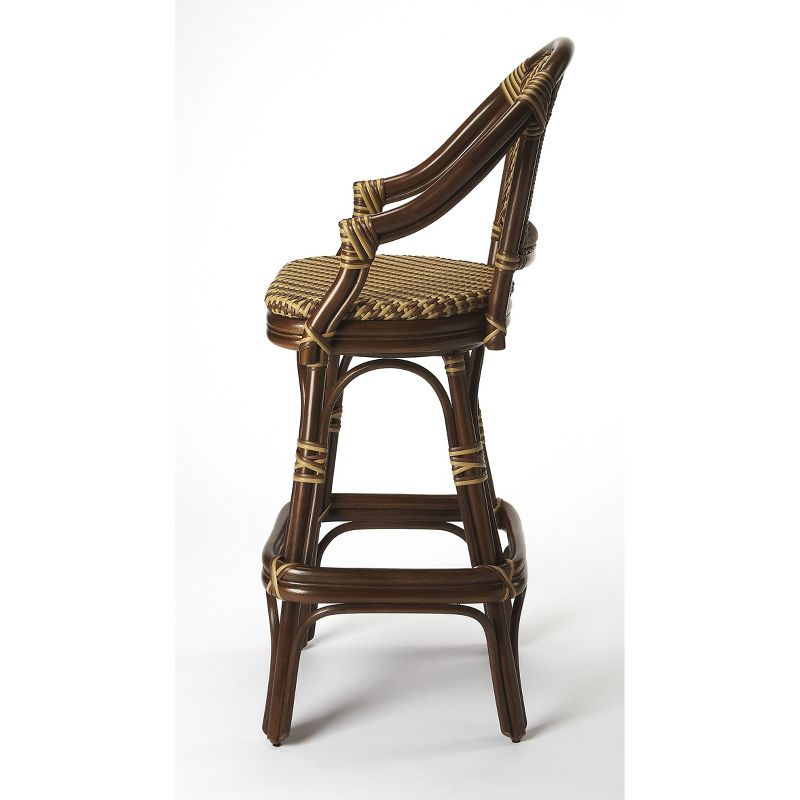 Renata Rattan Barstool Brown - Butler Specialty