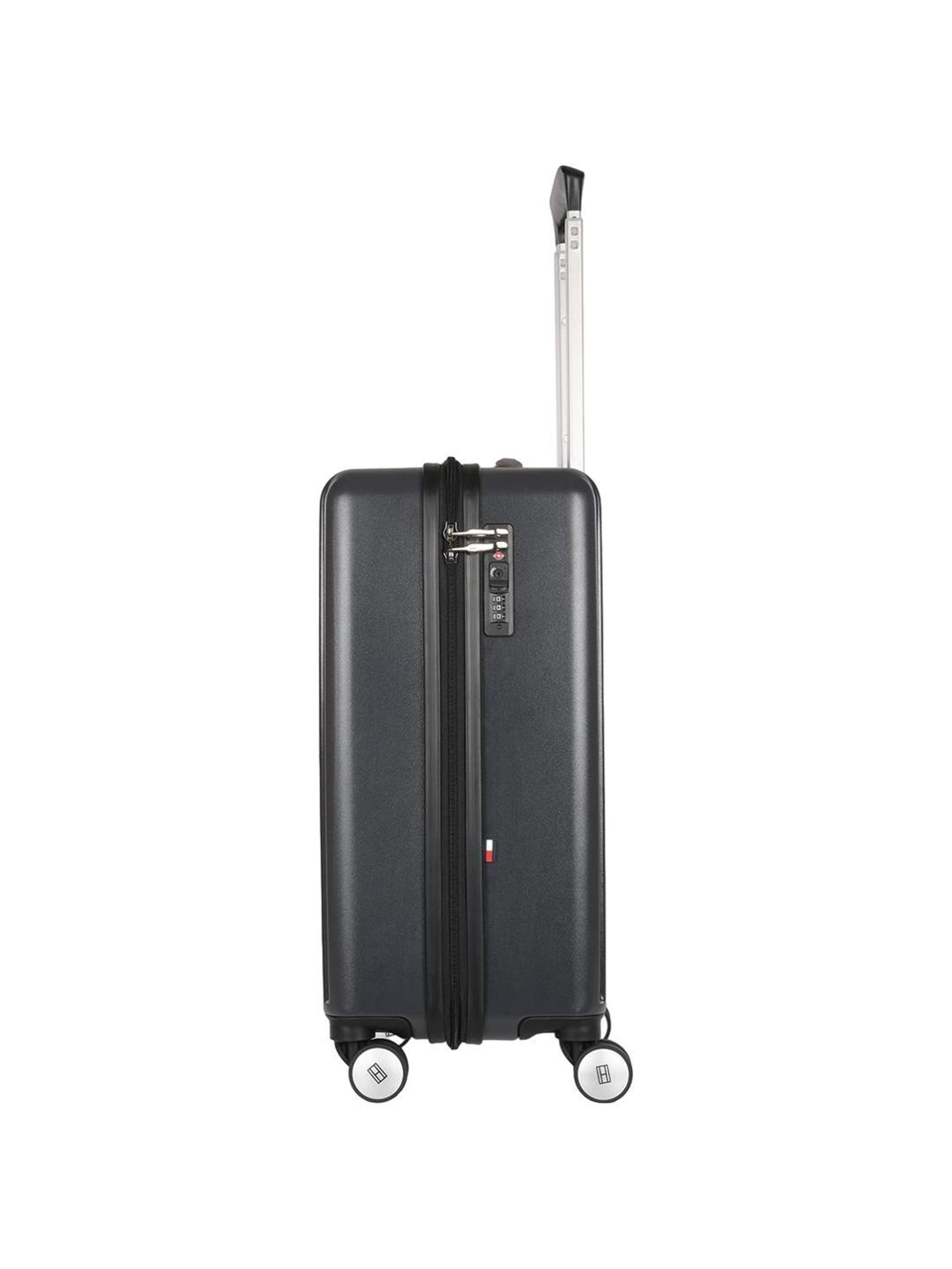 Tommy Hilfiger Empire Grey Textured Hard Cabin Trolley Bag - 35 cm