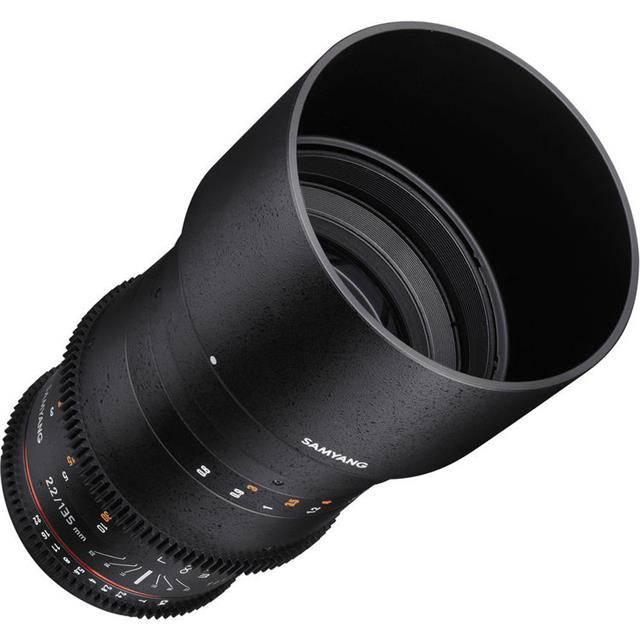 Samyang SYDS135M-NEX VDSLR II 135 mm f/2.2-22 Telephoto-Prime Lens for Sony A...