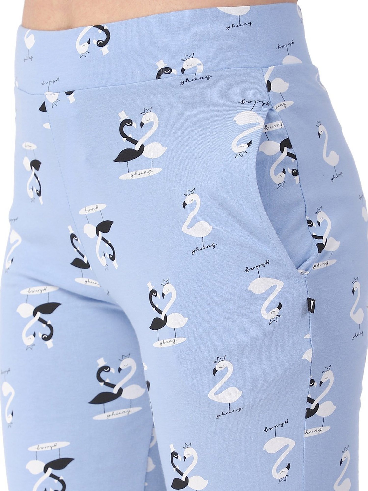 Proteens Sky Blue Printed Pyjamas