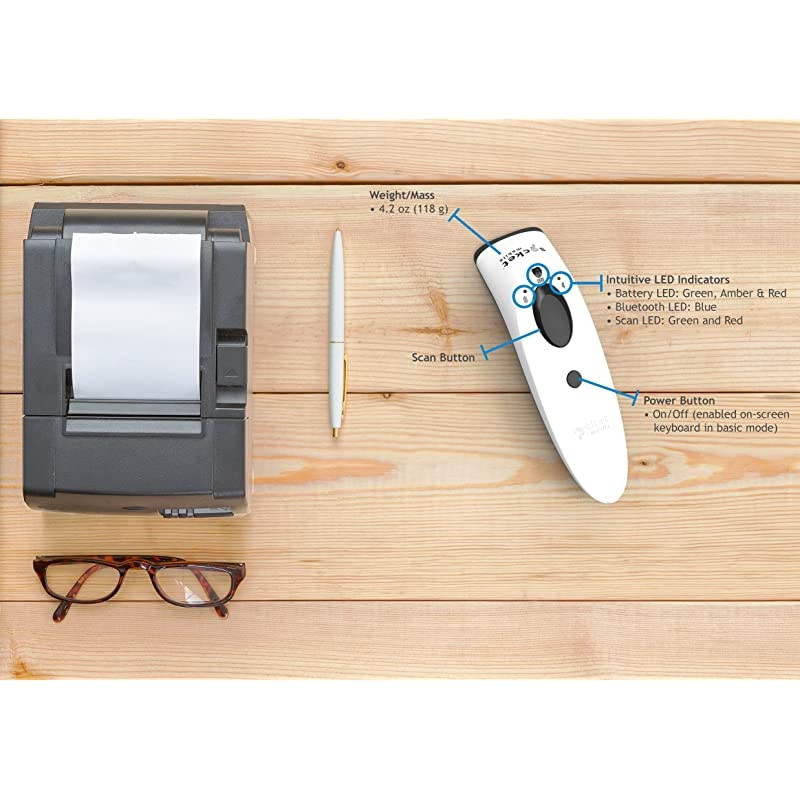 Scan CX34191838 S740 2D Barcode Scanner White