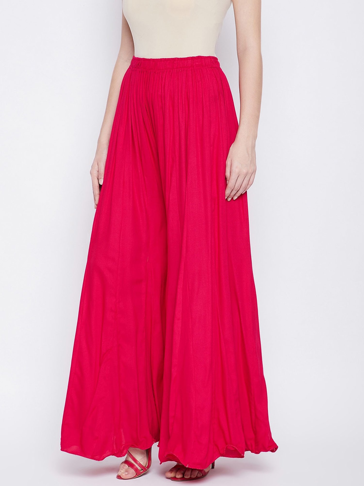 Castle Pink Regular Fit Palazzos