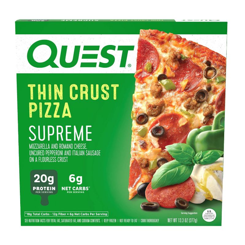 Quest Nutrition Supreme Frozen Thin Crust Pizza - 13.3oz