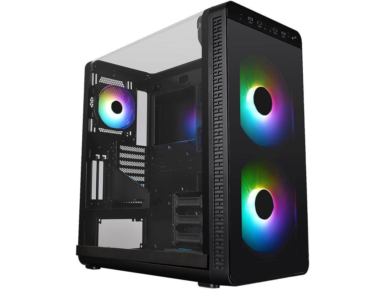 Adamant Custom 6-Core Liquid Cooled Gaming Desktop Computer PC System AMD Ryzen 5 5600X 3.7Ghz X570 16Gb RAM 500Gb NVMe PCIe 4.0 SSD 2TB HDD 600W PSU WiFi Bluetooth Geforce RTX 3060 Ti 8Gb