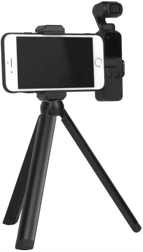 ZEEY Extension Cellphone Holder Bracket + Tripod + Monopod Pole Set Compatible with DJI Osmo Pocket Handheld Gimbal Camera