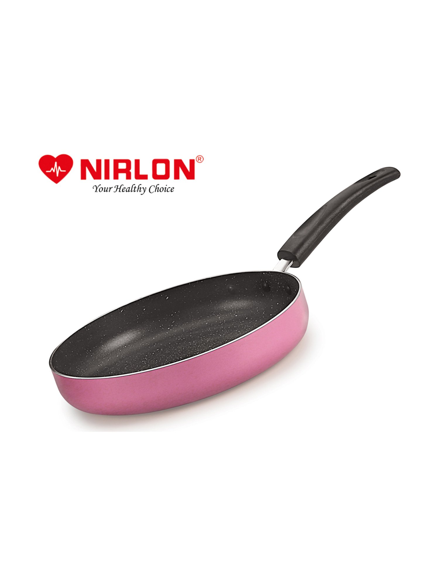 Nirlon Non-Stick Pink Aluminium Orchid Granite Cookware Combo Gift - Set of 7 Piece