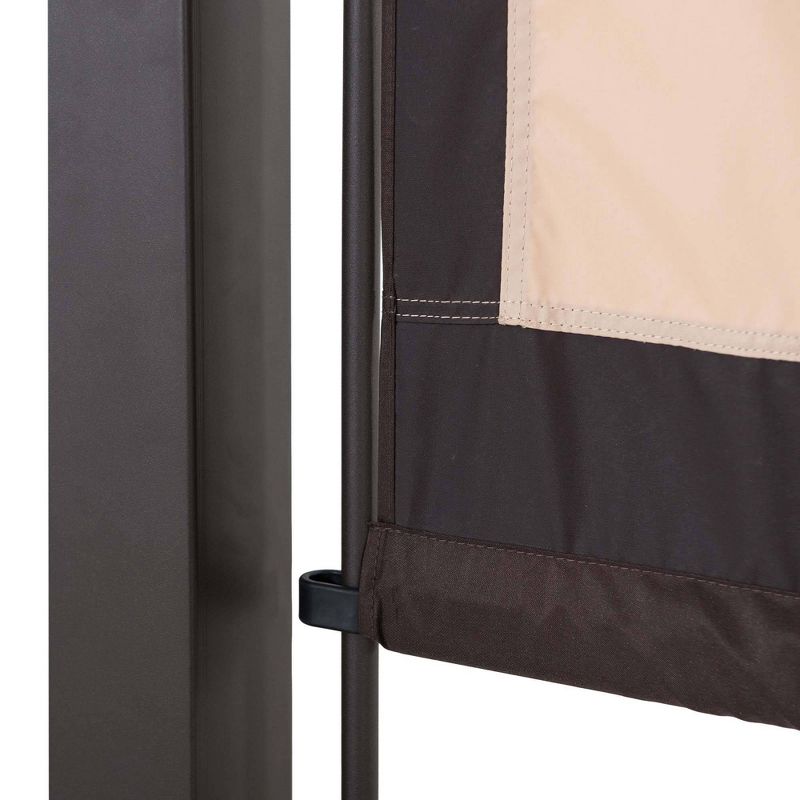 Venice 9.5 ' x 11 ' Steel Frame Outdoor Pergola With Adjustable Canopy - Sunjoy