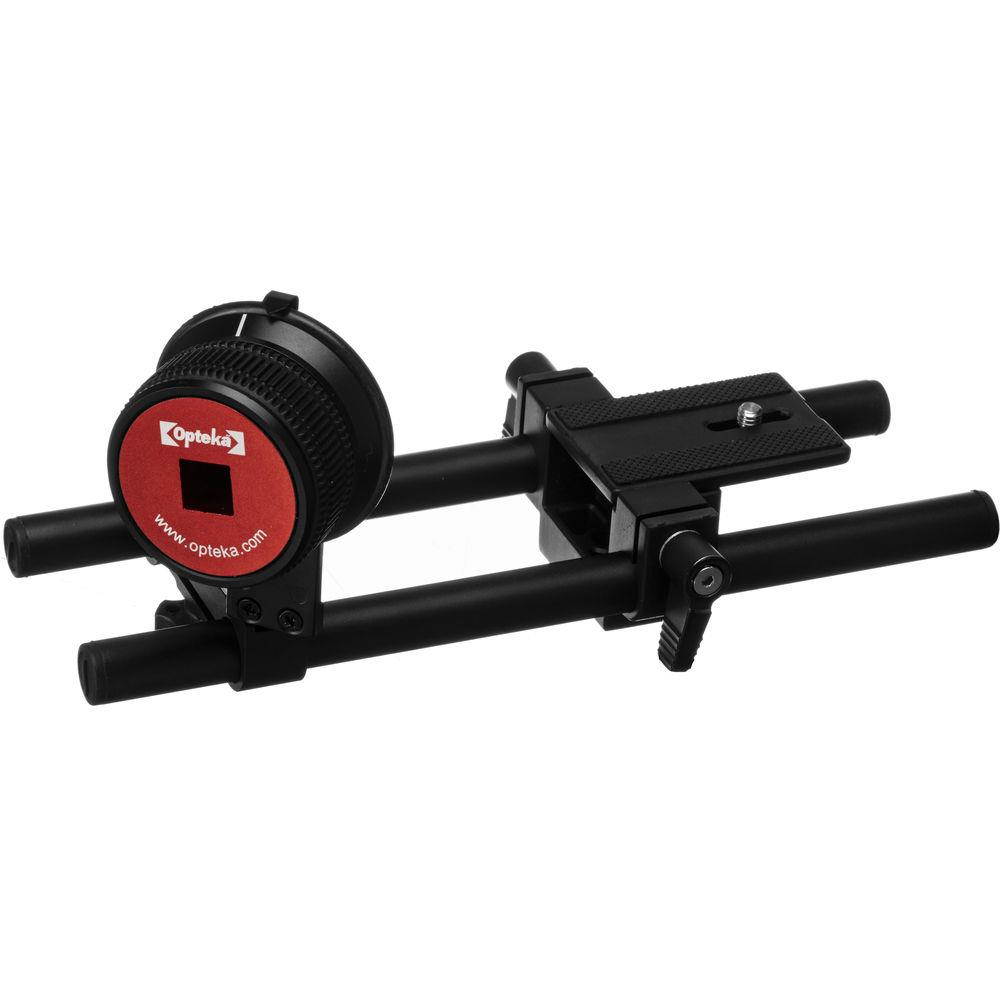 Opteka FF-240 Compact DSLR Gearless Follow Focus Rig with 15mm Rails