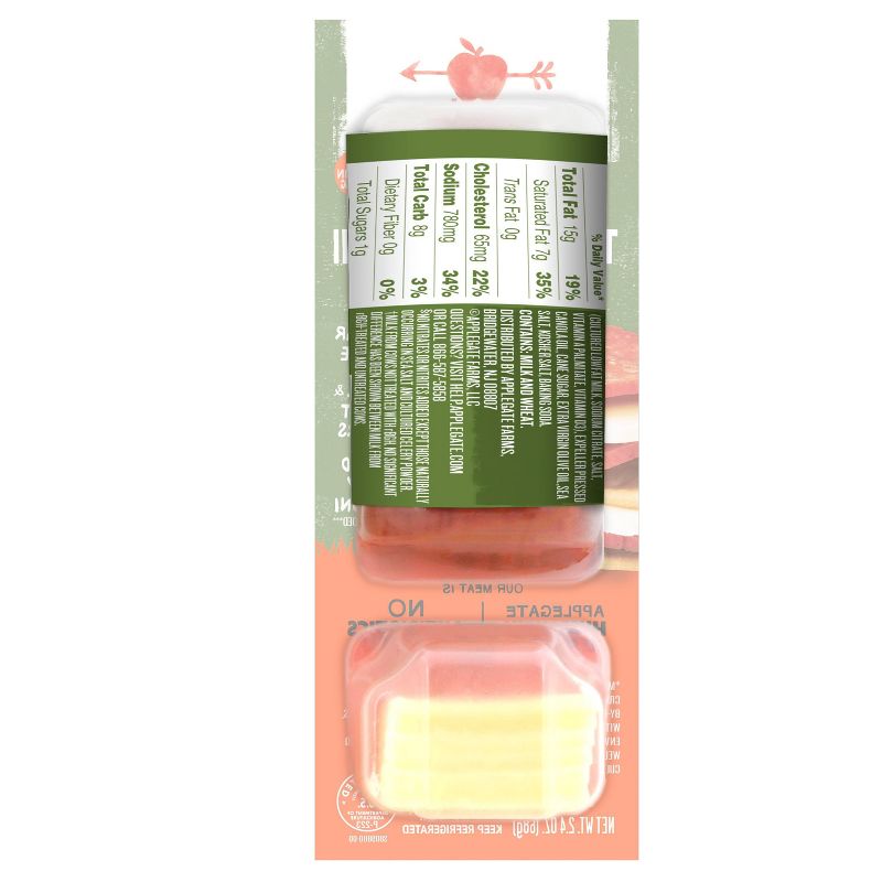 Applegate Natural Uncured Turkey Pepperoni & Cheddar Snack Pack - 2.4oz