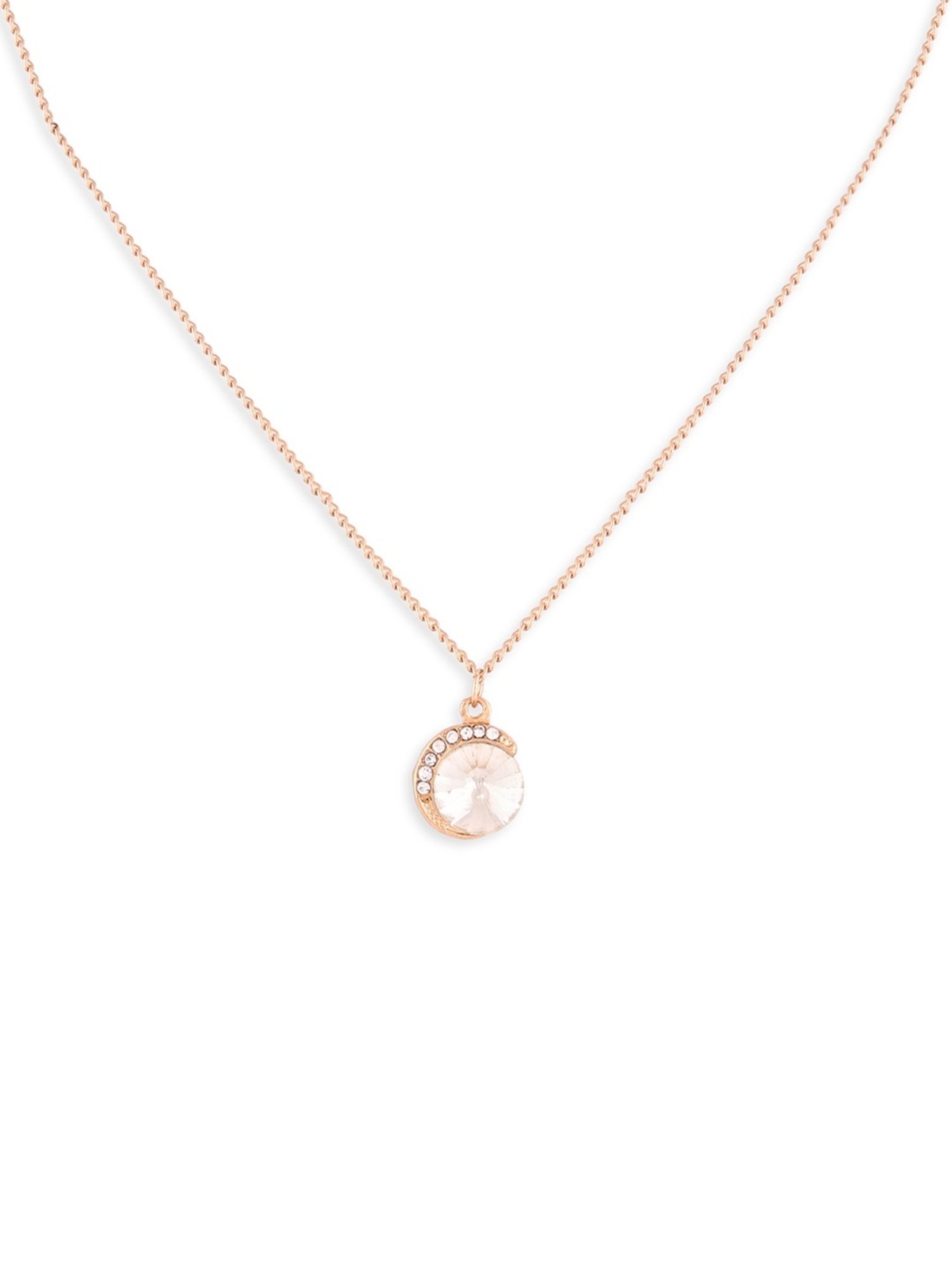 Karatcart Golden Sea Shell and Textured Disk Multicharm Multilayered Chain Women