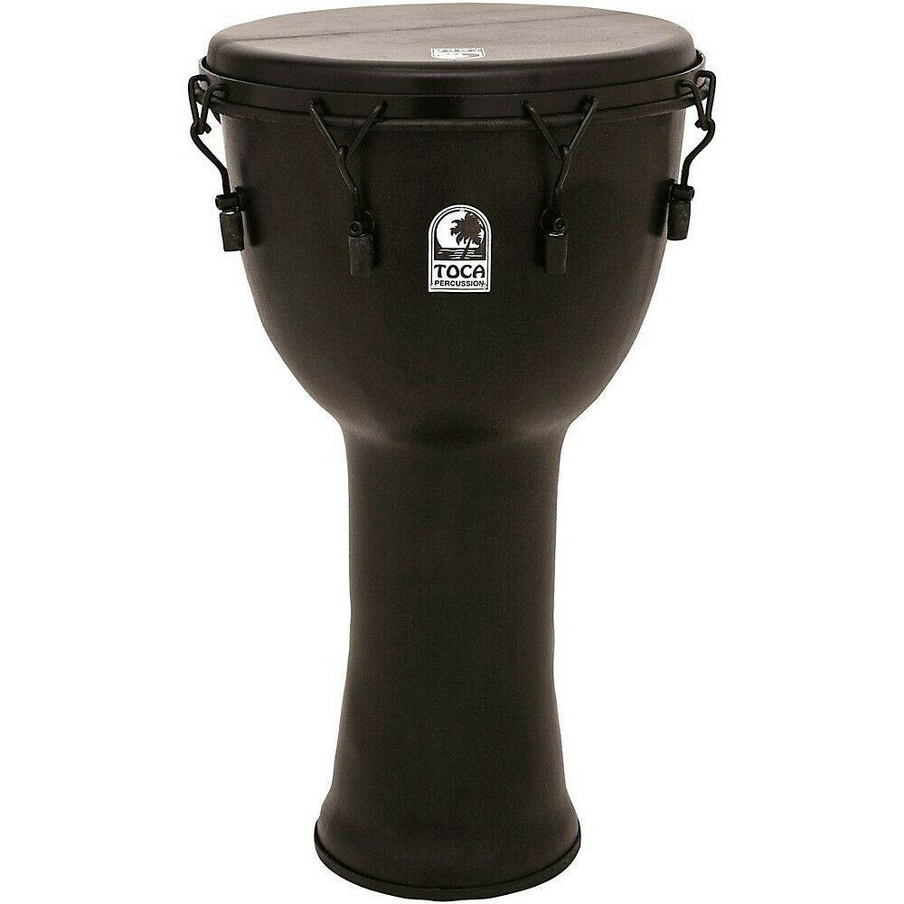 Toca Mechanically Tuned Djembe with Extended Rim 9 in. Black Mamba