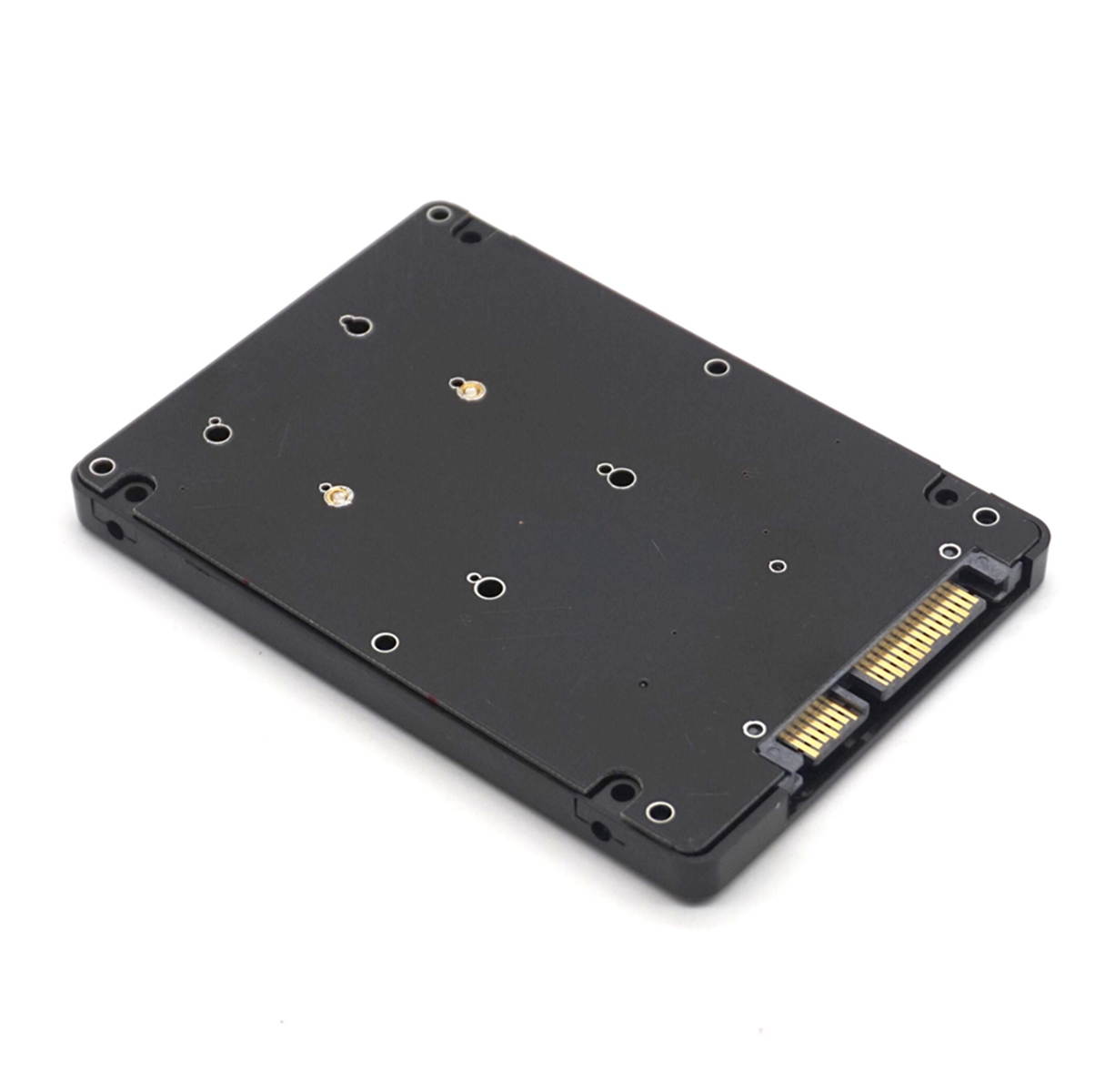 Weastlinks mSATA to SATA SSD Enclosure mSATA to 2.5 SATA Adapter Solid State Drives SSD Hard Drive Converter to SATA 3.0 Card with Case Box