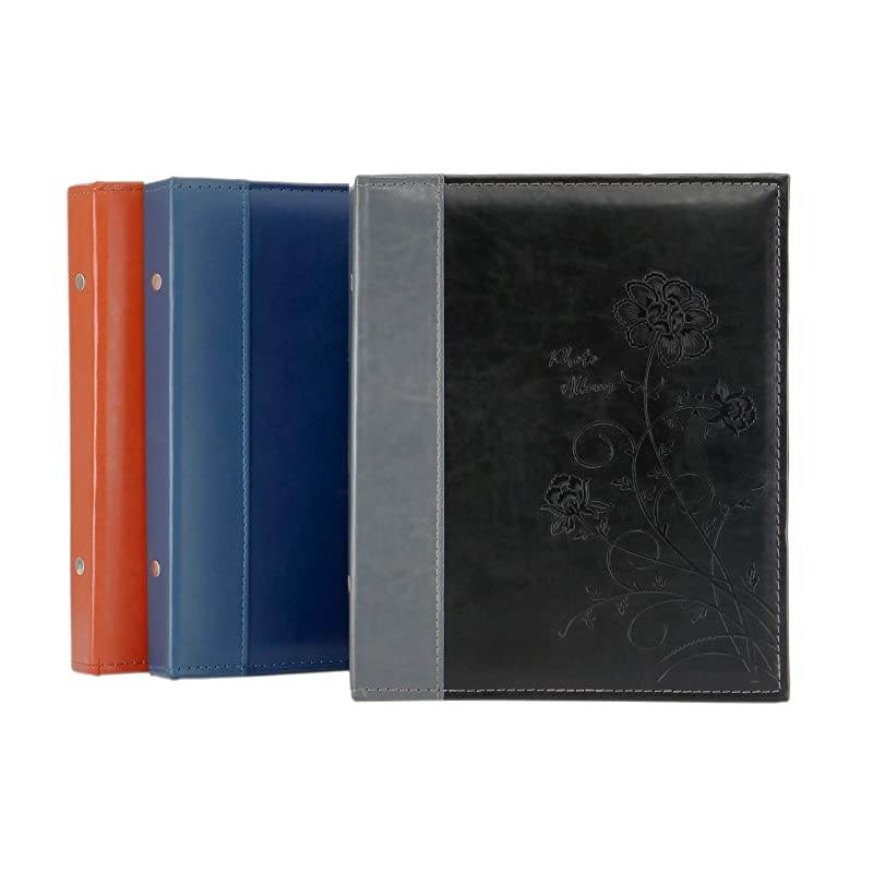 Photo Picutre Album 4x6 400 Photos Extra Large Capacity Leather Cover Wedding Family Photo Albums Holds 400 Horizontal and Vertical 4x6 Photos with White PagesBrown