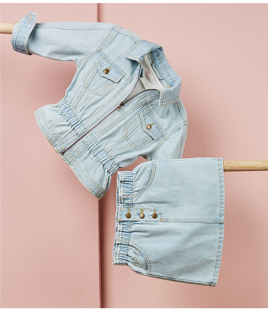 Edgehill Collection Little Girls 2T-6X Coordinating Lurex Stripe Woven Skirt