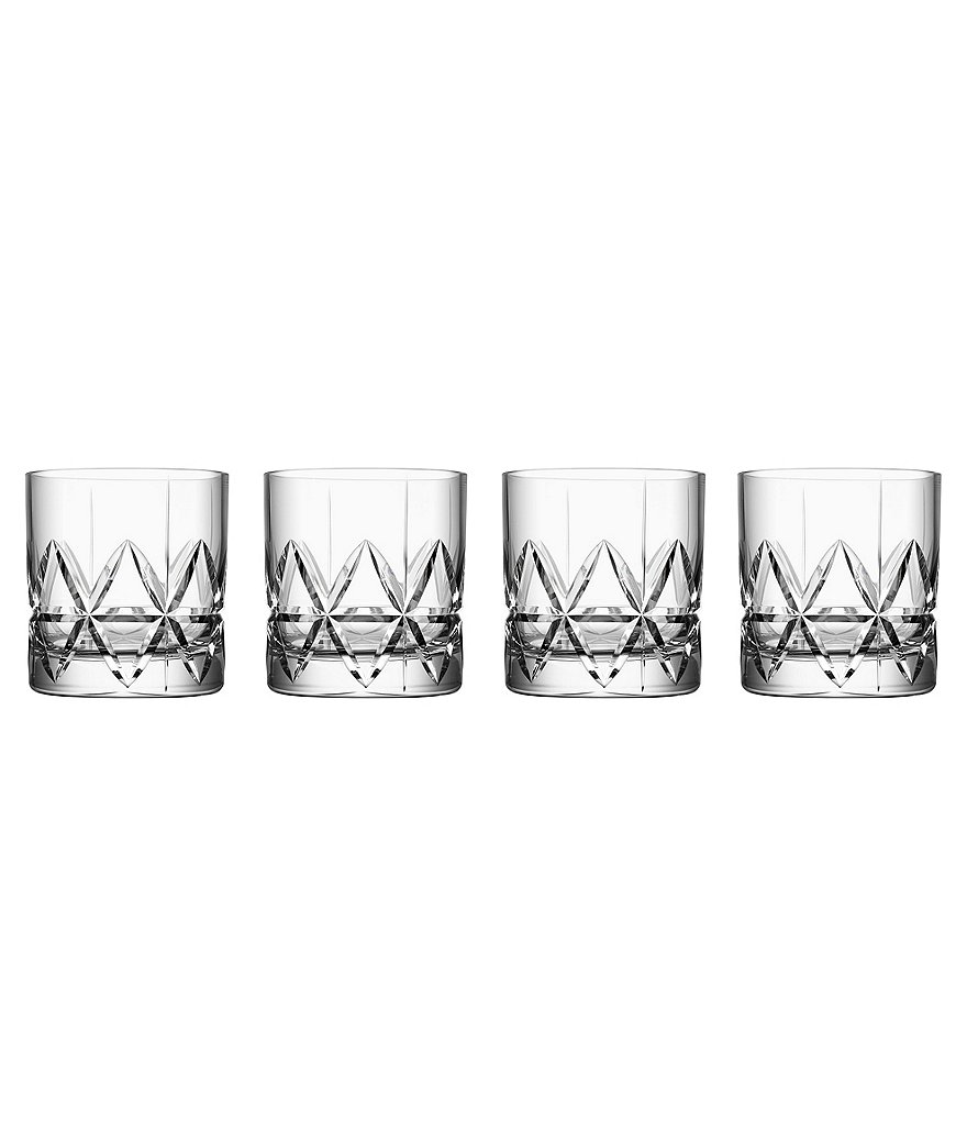 Orrefors Peak Old Fashioned Glass, Set of 4