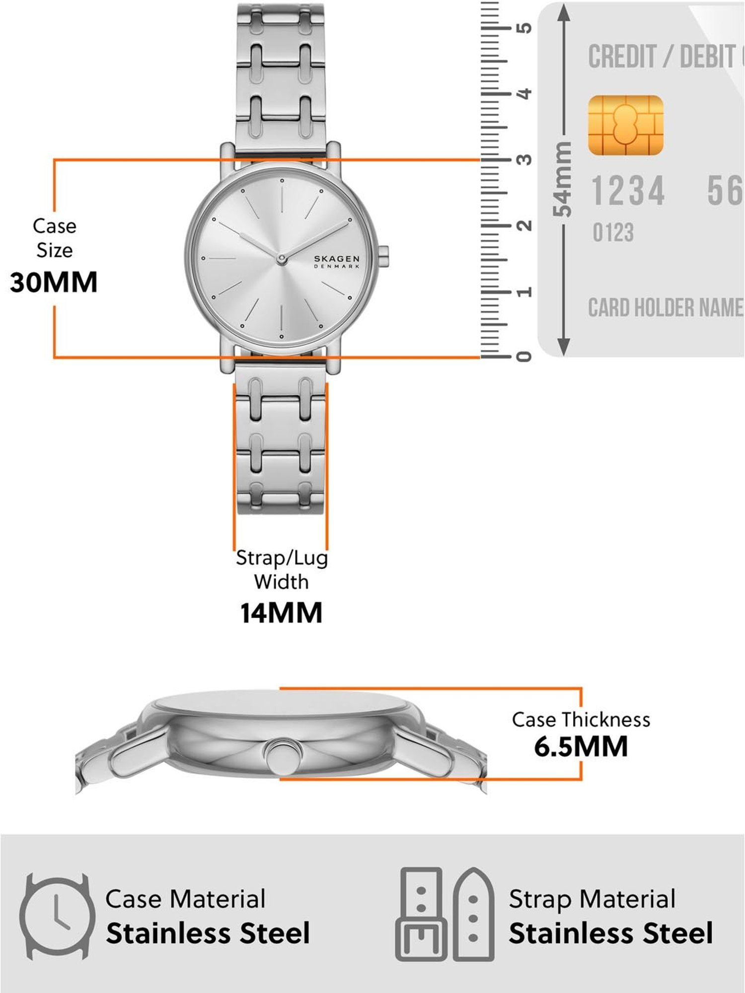 Skagen SKW3123 Signatur Lille Analog Watch for Women