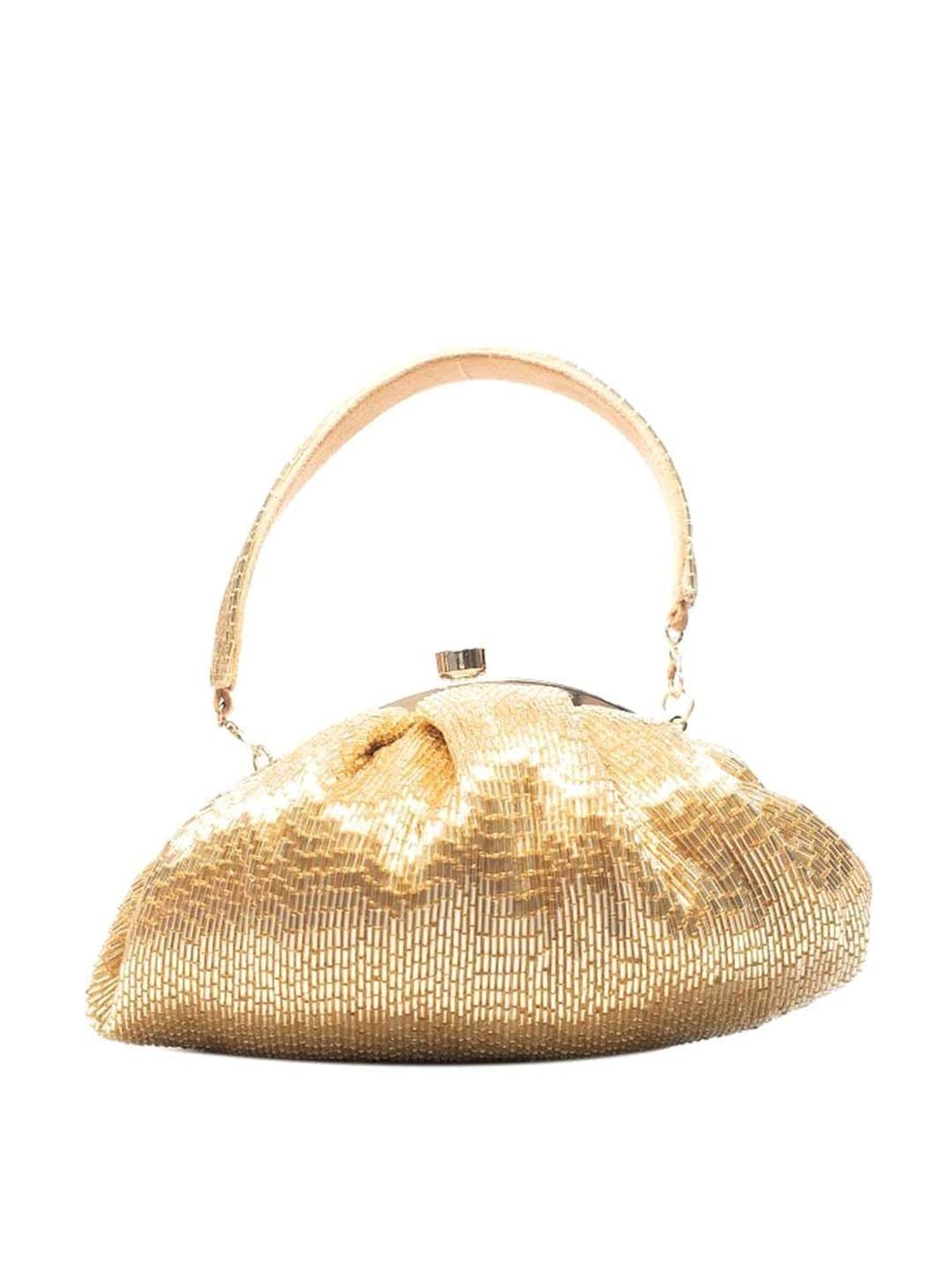 Sugarcrush Golden Embellished Clutch