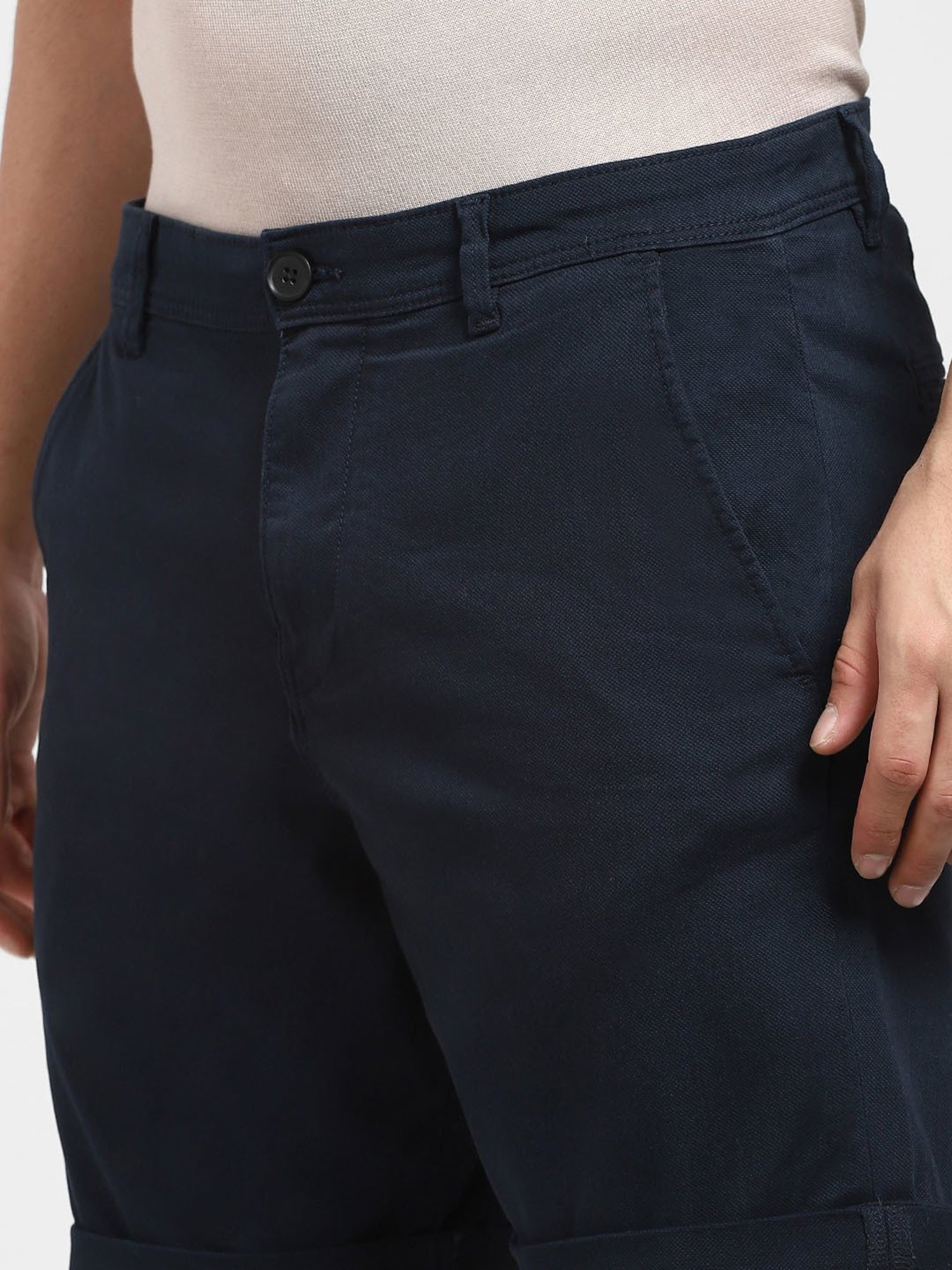 SELECTED HOMME Navy Regular Fit Chino Shorts