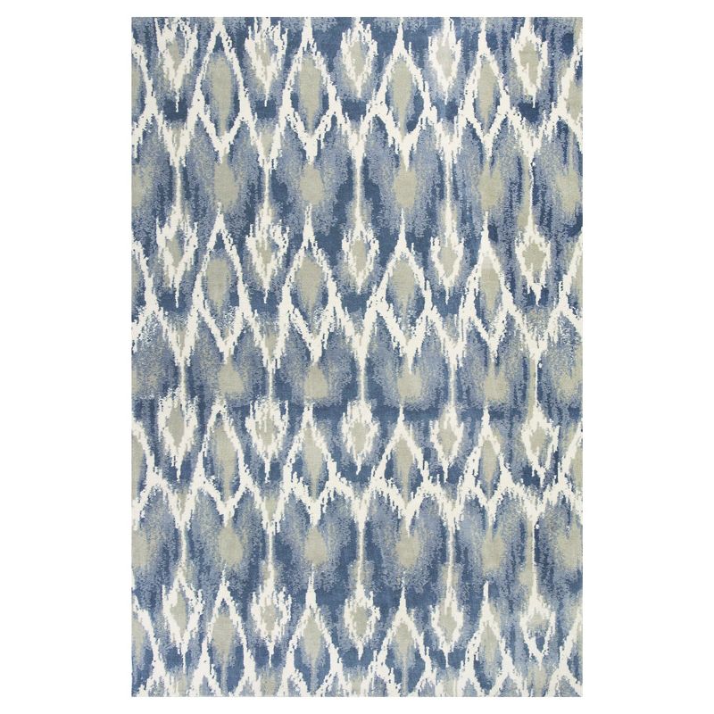 2'2"x8' Runner Swirl Loomed Rug Ivory/Black - Safavieh