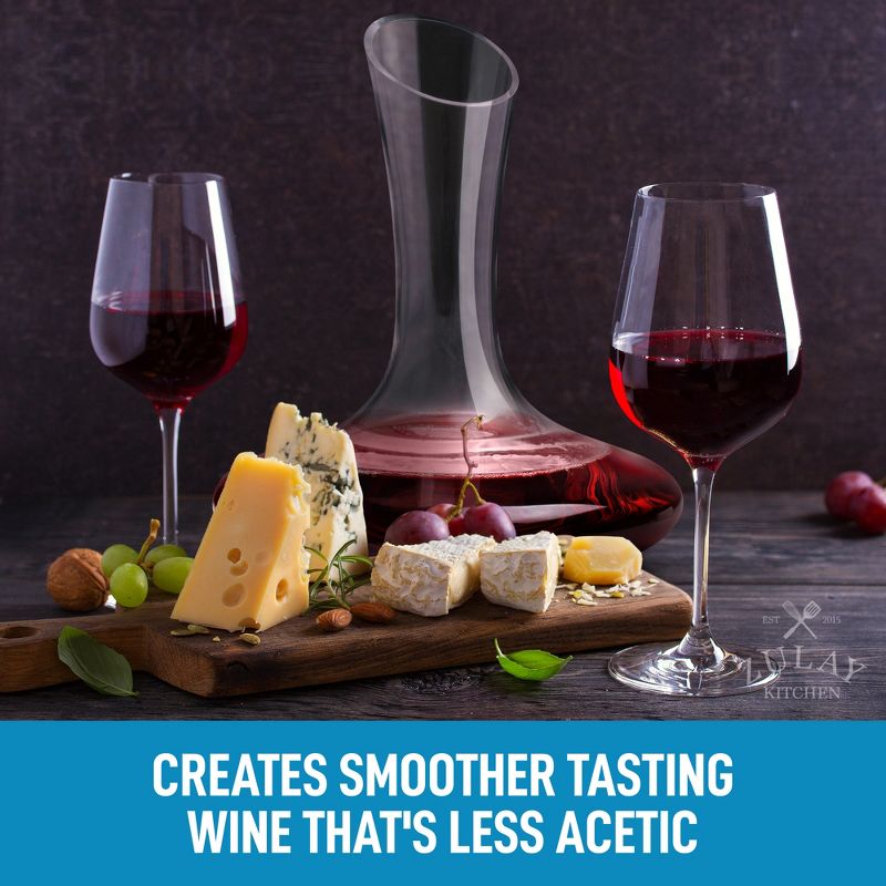 Zulay Kitchen Wine Decanter and Carafe Authentic Wine Aerator Decanter