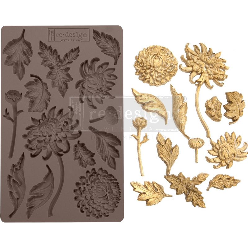 Prima Marketing Re-Design Mould 5"X8"X8mm-Botanist Floral