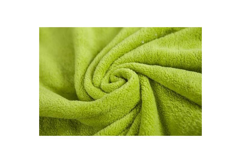 Bacati - Elephants Lime/grey Embroidered Blanket