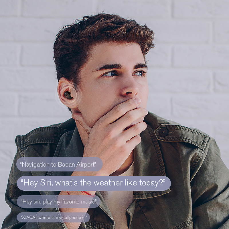 Haylou GT2S Bluetooth Earphones HIFI AAC Dual Connection Earbuds Automatic Pairing Mini TWS Wireless Headphone