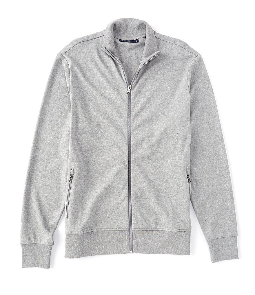 Cremieux Solid Interlock Full-Zip Track Jacket