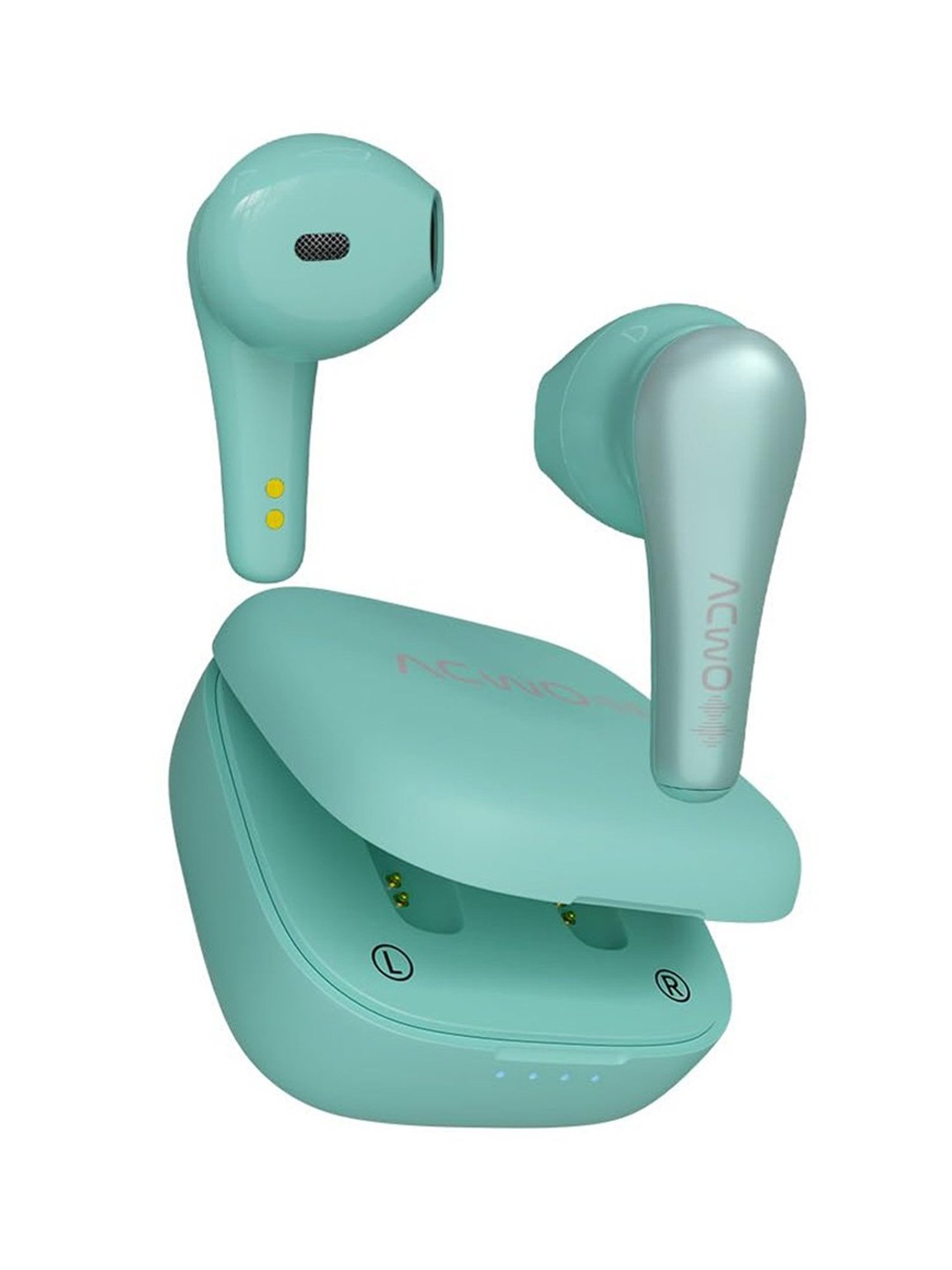 ACwO DwOTS 515 In Ear BT Earbuds with 50H Playtime, AI-ENC Technology (Aqua Blue, True Wireless)