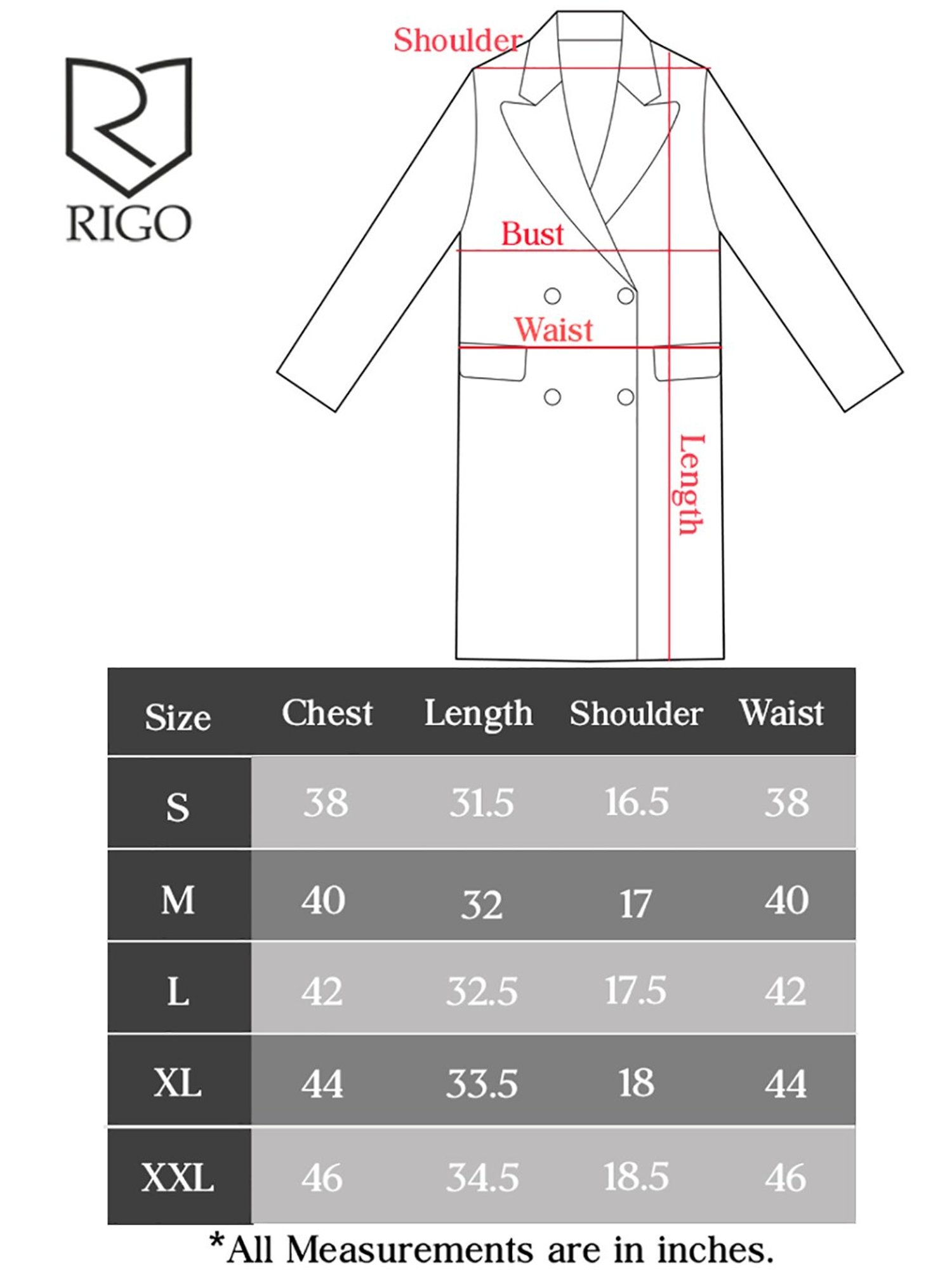 Rigo Black Regular Fit Overcoat