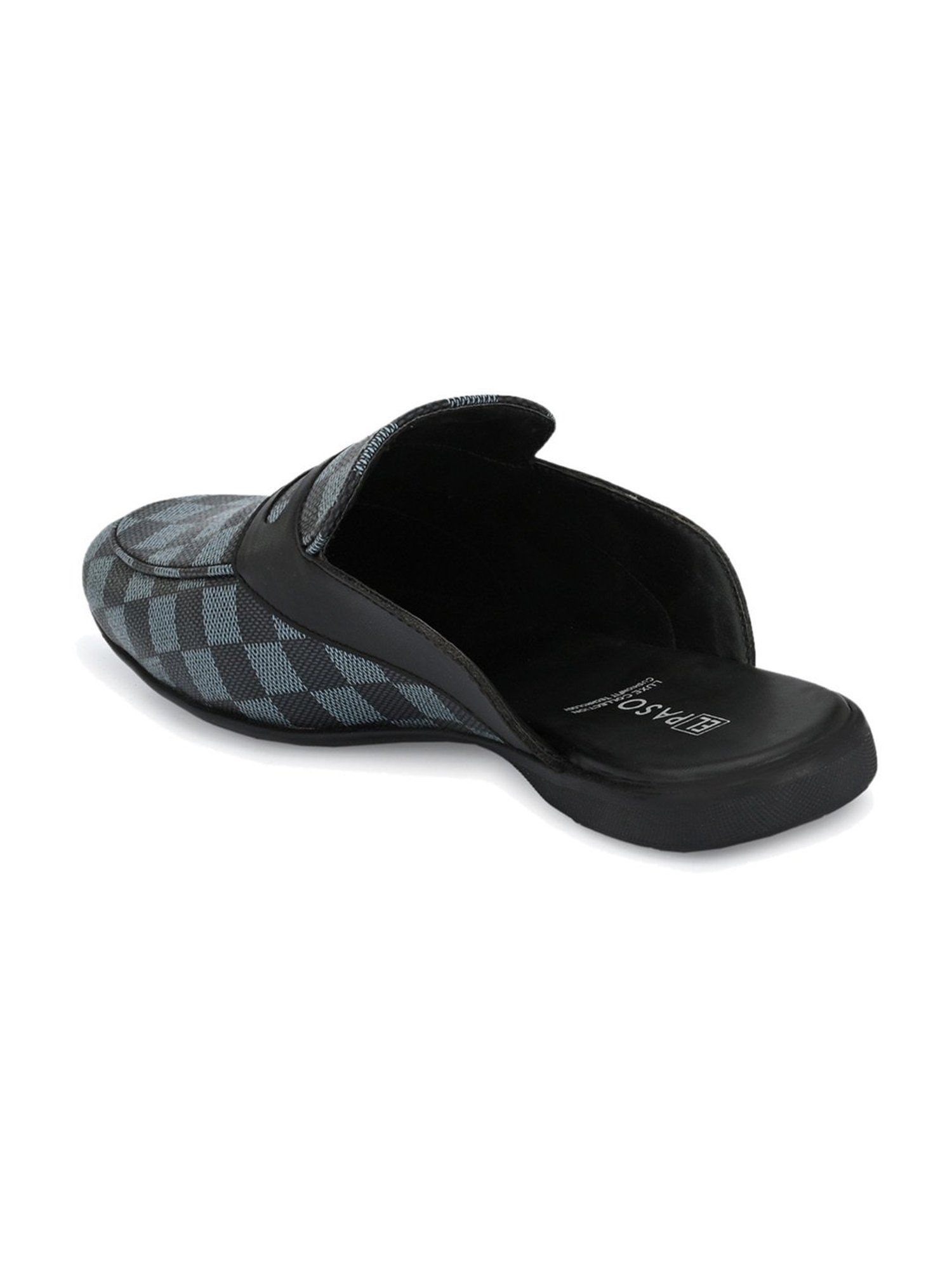 El Paso Men's Grey Mule Shoes