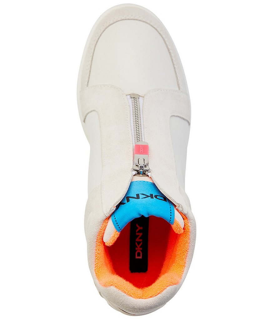 Donald Pliner Pelham Neoprene Mixed Leather Slip-On Wedge Sneakers